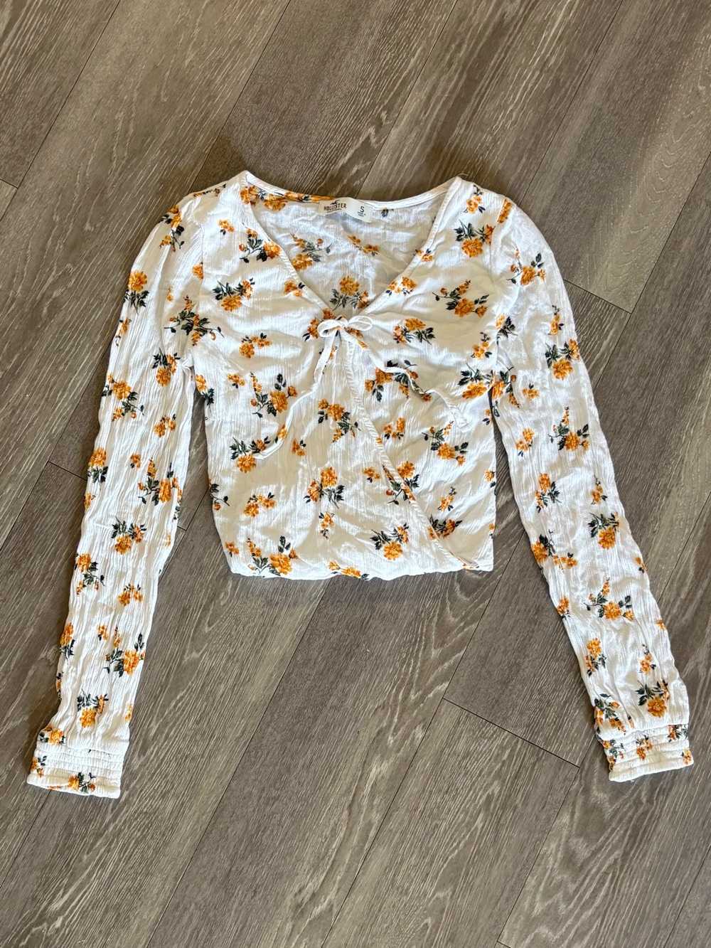 Hollister Floral Wrap Blouse